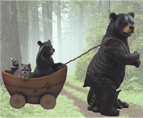 BD31145 Life's A Journey Bear Pulling Cart